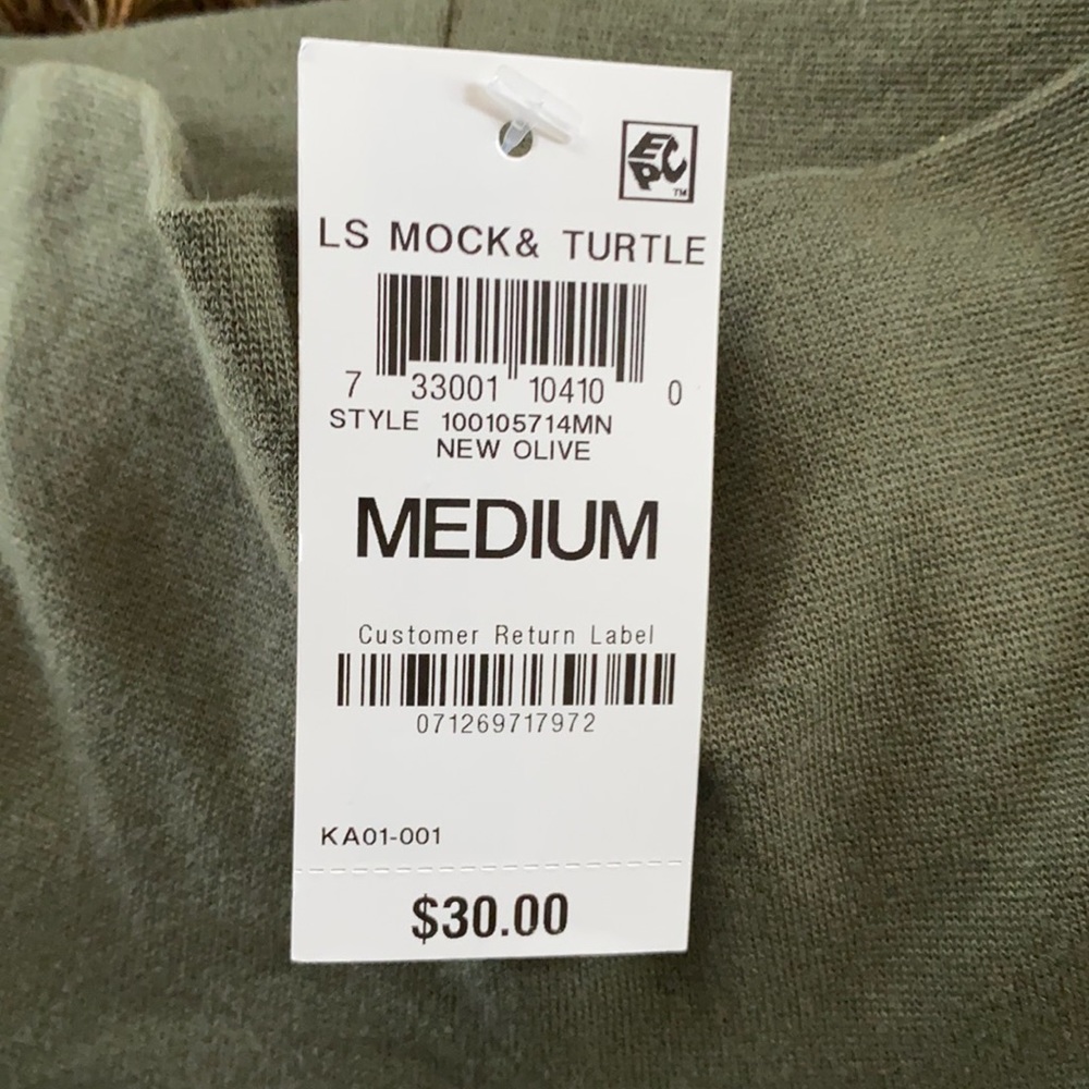 Club Room mock & turtle neck